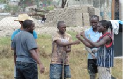 Tanzanian students working on the Simpli Safi Flexigester project